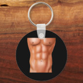Powerlifting Bodybuilding Gewichtstraining Six Pac Sleutelhanger (Voorkant)