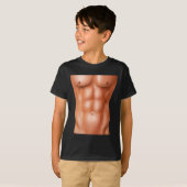 Powerlifting Bodybuilding Gewichtstraining Six Pac T-shirt (Voorkant volledig)