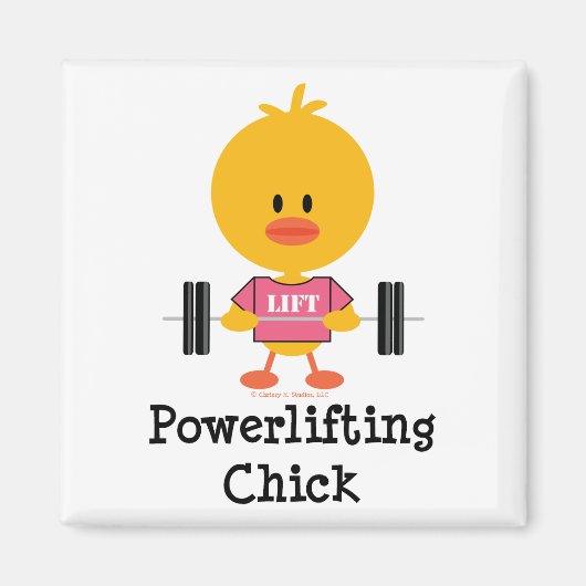 Powerlifting Chick Magnet (Voorkant)