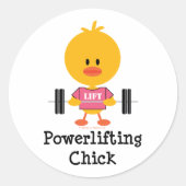 Powerlifting Chick Stickers (Voorkant)