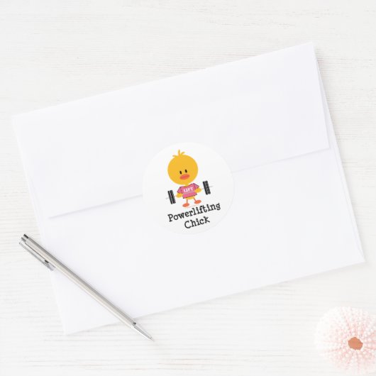 Powerlifting Chick Stickers (Envelop)