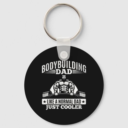 Powerlifting Daddy Training Fitness Gym Bodybuildi Sleutelhanger (Voorkant)