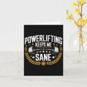 Powerlifting houdt me gezond Pun Gym Powerlifter Kaart (Gele Bloem)