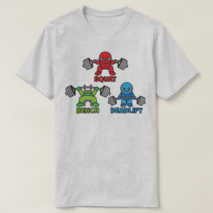 Powerlifting Kawaii - Squat, Bench Press, Deadlift T-shirt
