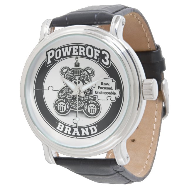 PowerOf3 Executive Crown Skeleton Watch Horloge (Gekanteld)