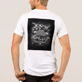 PowerOf3Brand Black & White Statement Tee Tri-Blend Shirt (Achterkant)