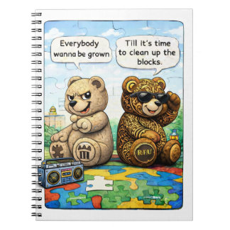 PowerOf3Brand “Little Visionary” Urbane Puzzle Kun Notitieboek