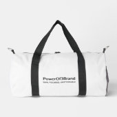 PowerOf3Brand “Peace Over Popularity” Small Duffle Plunjezak (Voorkant)