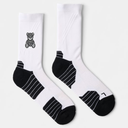 PowerOf3Brand Teddy Crest Athletic Crew Soks Sokken (Rechts)