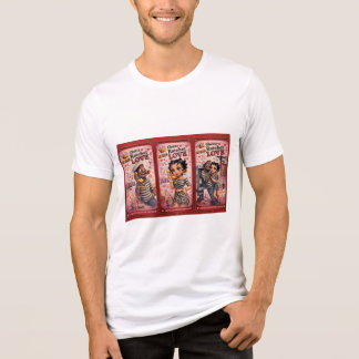 PowerOf3Brand Triple Vision Red Panel Graphic Tee Tri-Blend Shirt