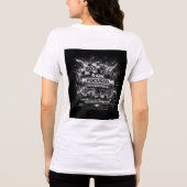 PowerOf3Brand Zwart & Wit Statement T-shirt (Achterkant)