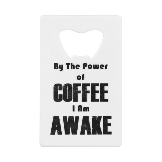 PowerofCOFFEE Creditkaart Flessenopener (Voorkant)