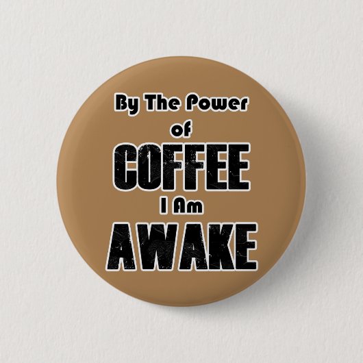 PowerofCOFFEE Ronde Button 5,7 Cm (Voorkant)