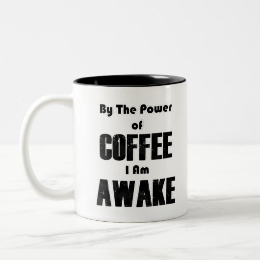 PowerofCOFFEE Tweekleurige Koffiemok (Links)