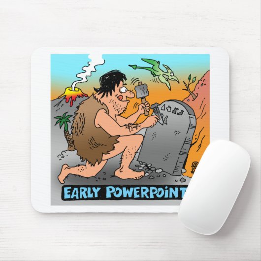 PowerPoint Cartoon-software Muismat (Met muis)