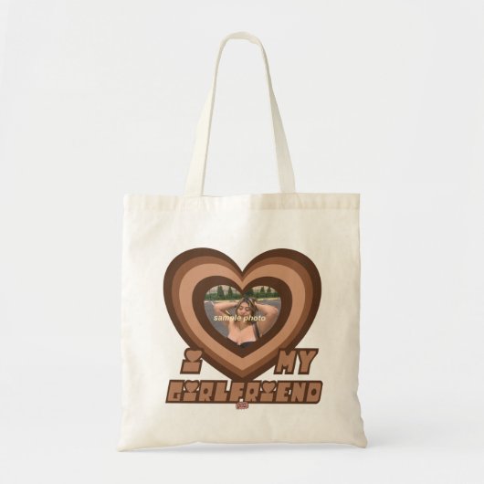 PowerPuff Dingus Bruin Hart - VRIENDIN Tote Bag (Voorkant)