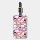 Powerpuff Girls & Donny Rainbow Pattern Bagagelabel (Voorkant verticaal)