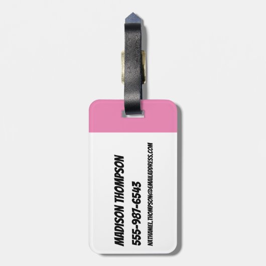 Powerpuff Girls & Donny Rainbow Pattern Bagagelabel (Achterkant verticaal)