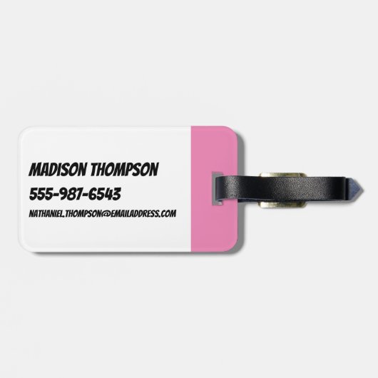 Powerpuff Girls & Donny Rainbow Pattern Bagagelabel (Achterkant horizontaal)