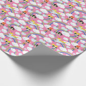Powerpuff Girls & Donny Rainbow Pattern Cadeaupapier (Hoek)