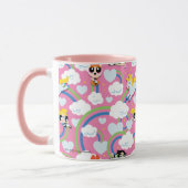 Powerpuff Girls & Donny Rainbow Pattern Mok (Links)