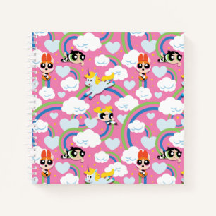 Powerpuff Girls & Donny Rainbow Pattern Notitieboek