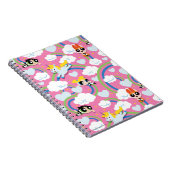 Powerpuff Girls & Donny Rainbow Pattern Notitieboek (Rechterzijde)