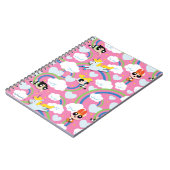 Powerpuff Girls & Donny Rainbow Pattern Notitieboek (Linkerzijde)