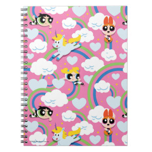 Powerpuff Girls & Donny Rainbow Pattern Notitieboek