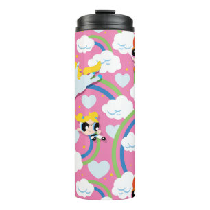 Powerpuff Girls & Donny Rainbow Pattern Thermosbeker