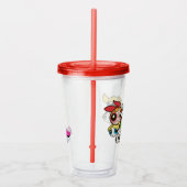Powerpuff Girls Face Pattern Acryl Drinkbeker (Rechts)