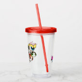 Powerpuff Girls Face Pattern Acryl Drinkbeker (Links)