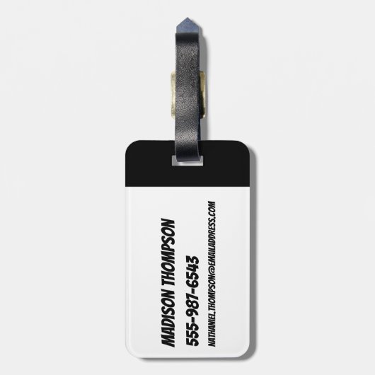 Powerpuff Girls Face Pattern Bagagelabel (Achterkant verticaal)