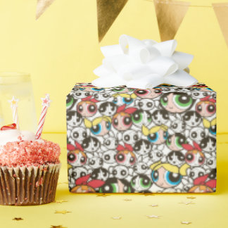 Powerpuff Girls Face Pattern Cadeaupapier