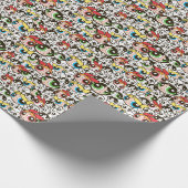 Powerpuff Girls Face Pattern Cadeaupapier (Hoek)