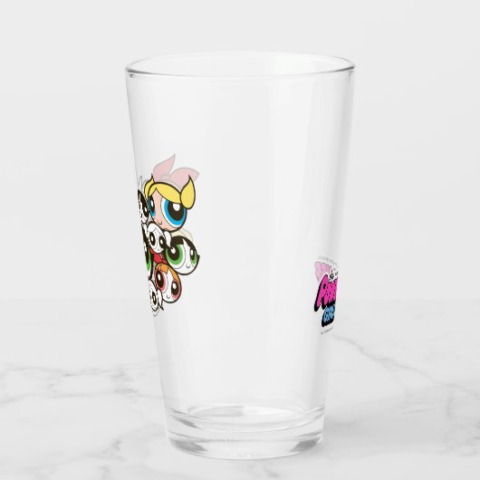 Powerpuff Girls Face Pattern Glas (Links)