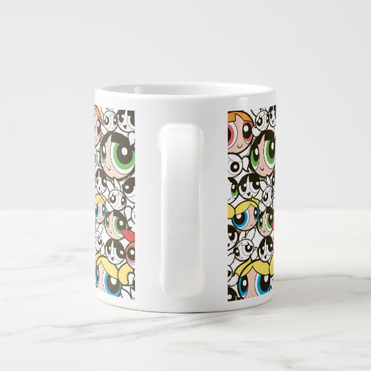 Powerpuff Girls Face Pattern Grote Koffiekop (Achterkant)