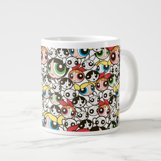 Powerpuff Girls Face Pattern Grote Koffiekop (Voorkant rechts)