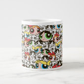 Powerpuff Girls Face Pattern Grote Koffiekop (Voorkant)