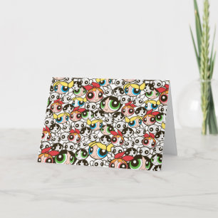 Powerpuff Girls Face Pattern Kaart