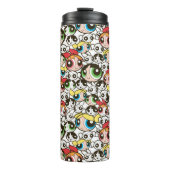 Powerpuff Girls Face Pattern Thermosbeker (Voorkant)