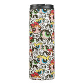 Powerpuff Girls Face Pattern Thermosbeker (Achterkant)