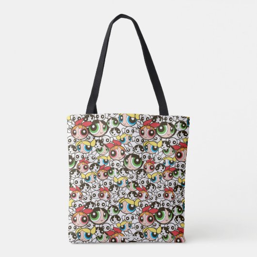 Powerpuff Girls Face Pattern Tote Bag (Achterkant)