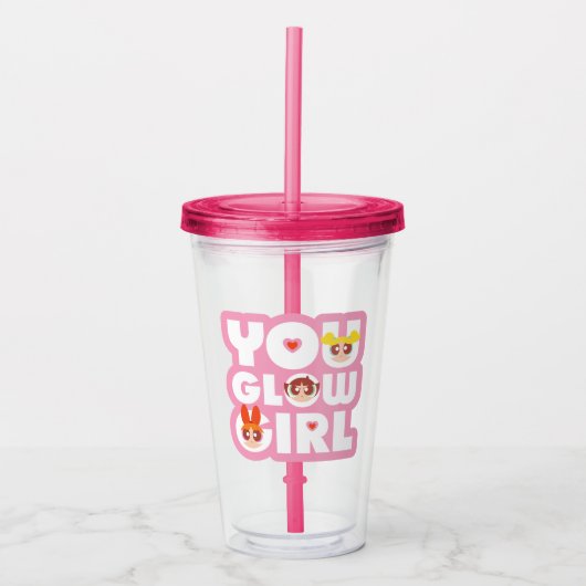 Powerpuff Girls: Glow Girl Acryl Drinkbeker (Voorkant)