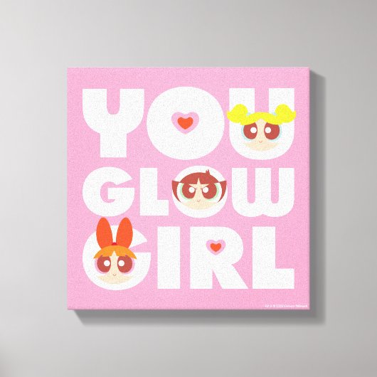 Powerpuff Girls: Glow Girl Canvas Afdruk (Voorkant)
