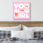 Powerpuff Girls: Glow Girl Canvas Afdruk (Insitu (Slaapkamer))