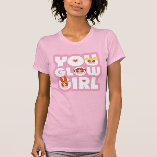 Powerpuff Girls: Glow Girl T-shirt (Voorkant)