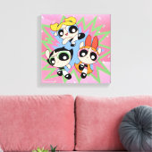 Powerpuff Girls Powfactor Canvas Afdruk (Insitu (Woonkamer))
