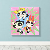 Powerpuff Girls Powfactor Canvas Afdruk (Insitu (Houten vloer))