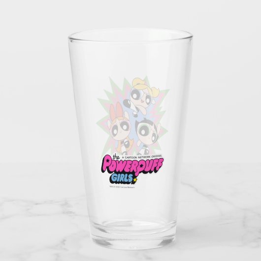 Powerpuff Girls Powfactor Glas (Achterkant)